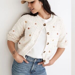 Madewell Embroidered Sandlin Cardigan